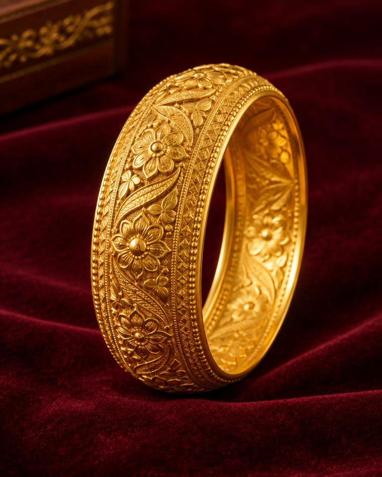 Carved Kada Bangle