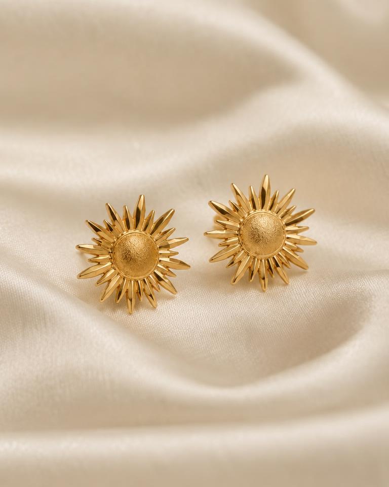 Sunburst Gold Studs